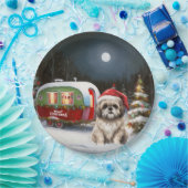 Winter Havanese Caravan Weihnachtsabenteuer Pappteller (Party)
