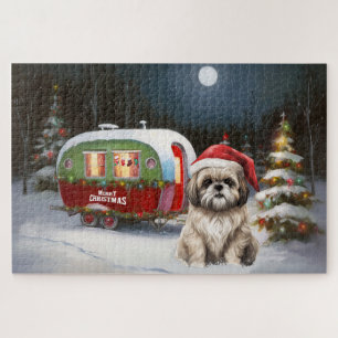 Winter Havanese Caravan Weihnachtsabenteuer Puzzle