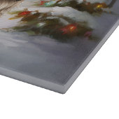 Winter Havanese Caravan Weihnachtsabenteuer Schneidebrett (Ecke)