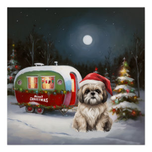 Winter Havanese Karawane Weihnachtsabenteuer Poster