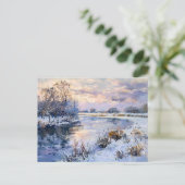 Winter Havel River Landschaft Feiertagspostkarte (Stehend Vorderseite)