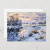 Winter Havel River Landschaft Feiertagspostkarte (Vorne/Hinten)