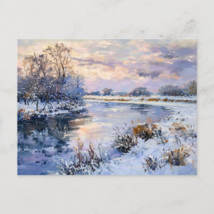 Winter Havel River Landschaft Feiertagspostkarte