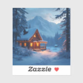 Winter Hearth - Square Vinyl Aufkleber (Blatt)