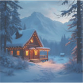 Winter Hearth - Square Vinyl Aufkleber (Vorderseite)