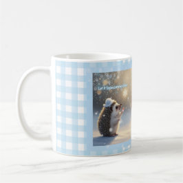 Winter Hedgehog Mug – Cute Snowflake  Kaffeetasse