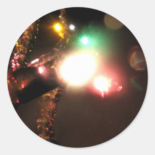 Winter hell runder aufkleber