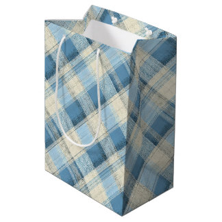 Winter Heritage Tartan | Frostbite Glen Diamant Mittlere Geschenktüte