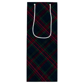 Winter Heritage Tartan | Lodge Diamond Geschenktüte Für Weinflaschen