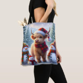 Winter Highland Kuh Urlaubstasche Tasche (Von Nahem)