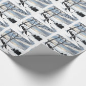 Winter Hillside Geschenkpapier (Ecke)