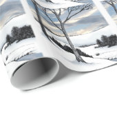 Winter Hillside Geschenkpapier (Rolleneckpunkt)