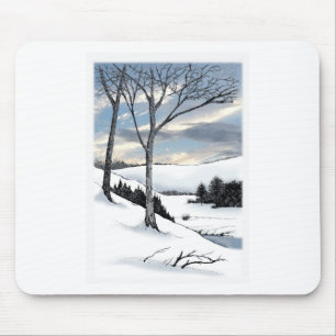 Winter Hillside Mousepad