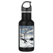 Winter Hillside Trinkflasche (Vorderseite)