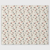 Winter Hintergrund der Kinder auf Schlitten Geschenkpapier (Flach)