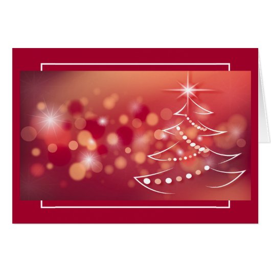 Winter Hintergrund mit Weihnachtsbaum (Vorderseite (Horizontal))