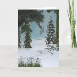 Winter-Hinterkarte Feiertagskarte