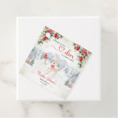 Winter Hirsch Weihnachtsschneeflocke Kinderdusche Geschenkanhänger (Beispiel)