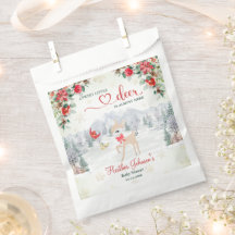 Winter Hirsch Weihnachtsschneeflocke Kinderdusche