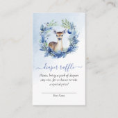 Winter-Hirschbaby-Duschkabine Begleitkarte (Vorderseite)