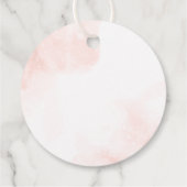 Winter Hirsche Pop, wenn sie Pop Baby Dusche Geschenkanhänger (Rückseite)