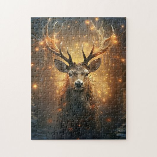 Winter-Hirschpuzzle Puzzle (Vertikal)