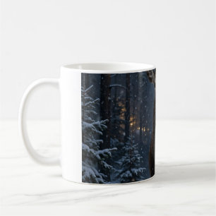 Winter-Hirschwald-Kaffeetasse Kaffeetasse