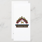 Winter-Hirschwald Weihnachtsmenü Menükarte (Vorne/Hinten)