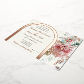 Winter Hochzeit - Blumen 2 Folieneinladung (Gedreht)