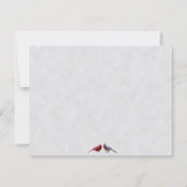 Winter Hochzeit-Natur-Thema: Einladung (Rückseite)