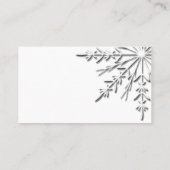 Winter-Hochzeit-Platzkarte Snowflake Platzkarte (Rückseite)