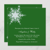 Winter Hochzeit Probe Dinner Einladung (Vorne/Hinten)