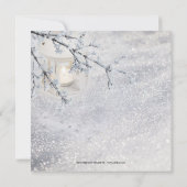 Winter Hochzeit Probe Dinner Einladung (Rückseite)