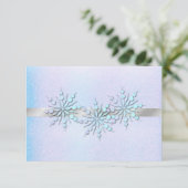 Winter Hochzeit Probe Dinner UAWG RSVP Karte (Stehend Vorderseite)