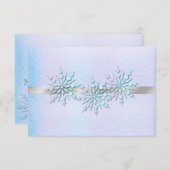 Winter Hochzeit Probe Dinner UAWG RSVP Karte (Vorne/Hinten)