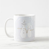 Winter Hochzeit Snowman Brie and Groom Kaffeetasse (Links)