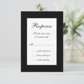 Winter Hochzeit UAWG RSVP Karte (Stehend Vorderseite)