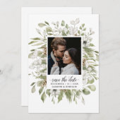 Winter-Hochzeit von Forest Foliage | FOTO Save The Date (Vorne/Hinten)