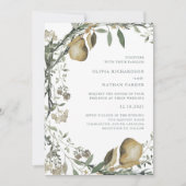 Winter-Hochzeits-Einladung der Waldernte-| Einladung (Vorderseite)