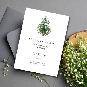 Winter Hochzeits Einladung Weihnachten Hochzeitsei