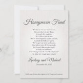 Winter-Hochzeits-Einladungen Einladung (Rückseite)