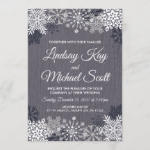 Winter-Hochzeits-Einladungen