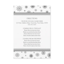 Winter-Hochzeits-Richtung kardiert grauen Schnee