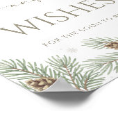 Winter Hochzeitsdusche-Tipps und -Wünsche Poster (Ecke)