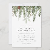 Winter-Hochzeitseinladung Einladung (Vorderseite)