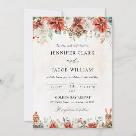 Winter Hochzeitseinladung Einladung