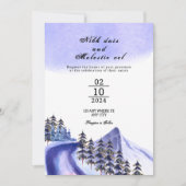 Winter Hochzeitshöhe Bäume bearbeiten Vorlage (Vorderseite)