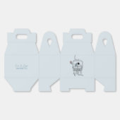 Winter Hochzeitskilaufen zeichnend Geschenkschachtel (Ungeklappt)