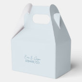 Winter Hochzeitskilaufen zeichnend Geschenkschachtel (Rückseite)