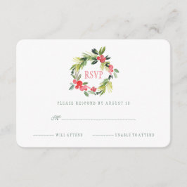 Winter Hochzeitskranz | UAWG RSVP Karte